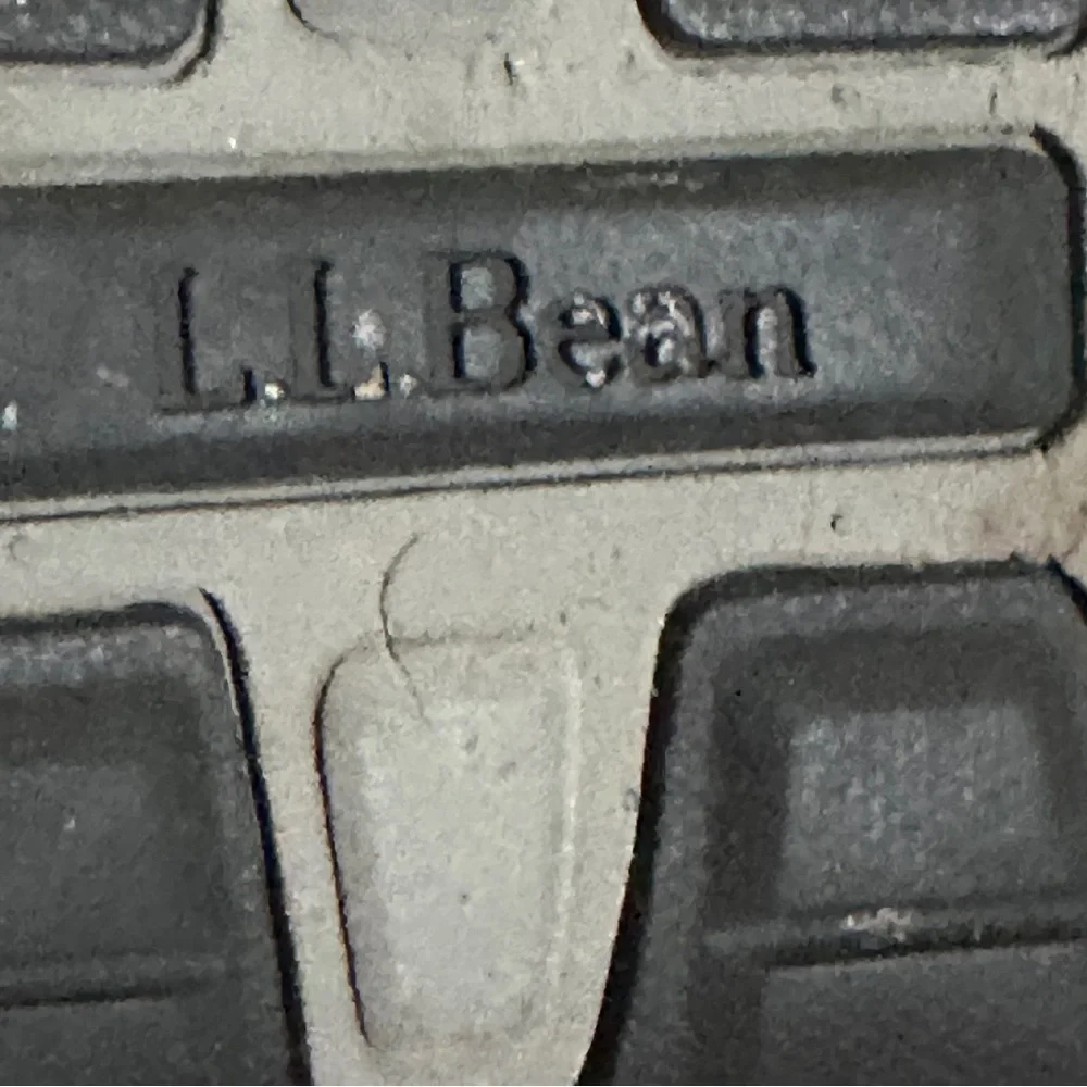 LL Bean 301043 Grand Lake Moccasins‎ One-Eye Bison Black Boat Shoes Men's 7 Wide